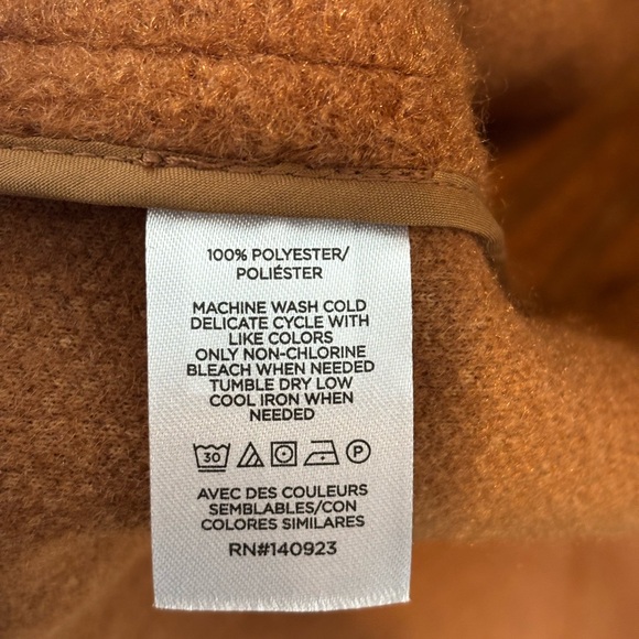 LOFT Women's Tan Teddy Jacket - Picture 4 of 4